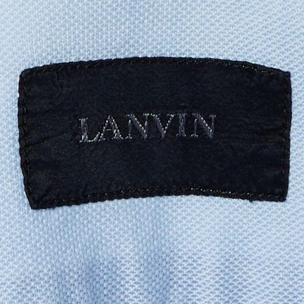 Lanvin Blue Cotton Button Front Shirt M