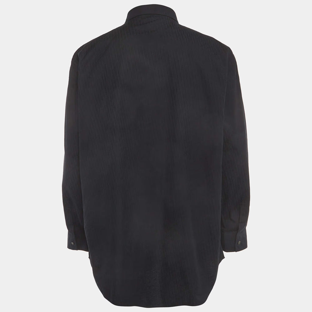 Dior Black Oblique Cotton Button Up Shirt 4XL