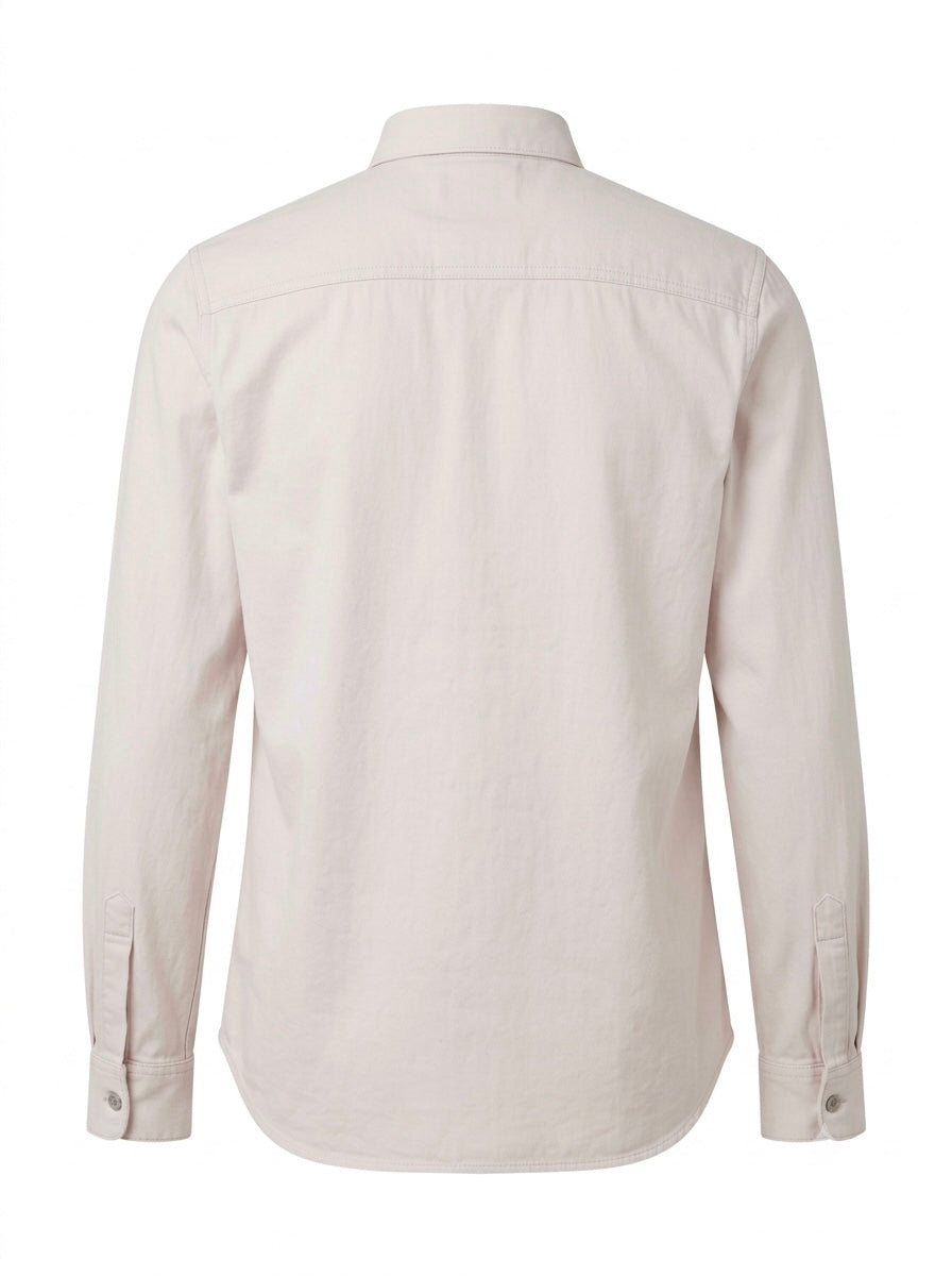 A.P.C. Rue Madame Paris Pre-Owned Light Pink Cotton Long-Sleeve Button-Down Shirt