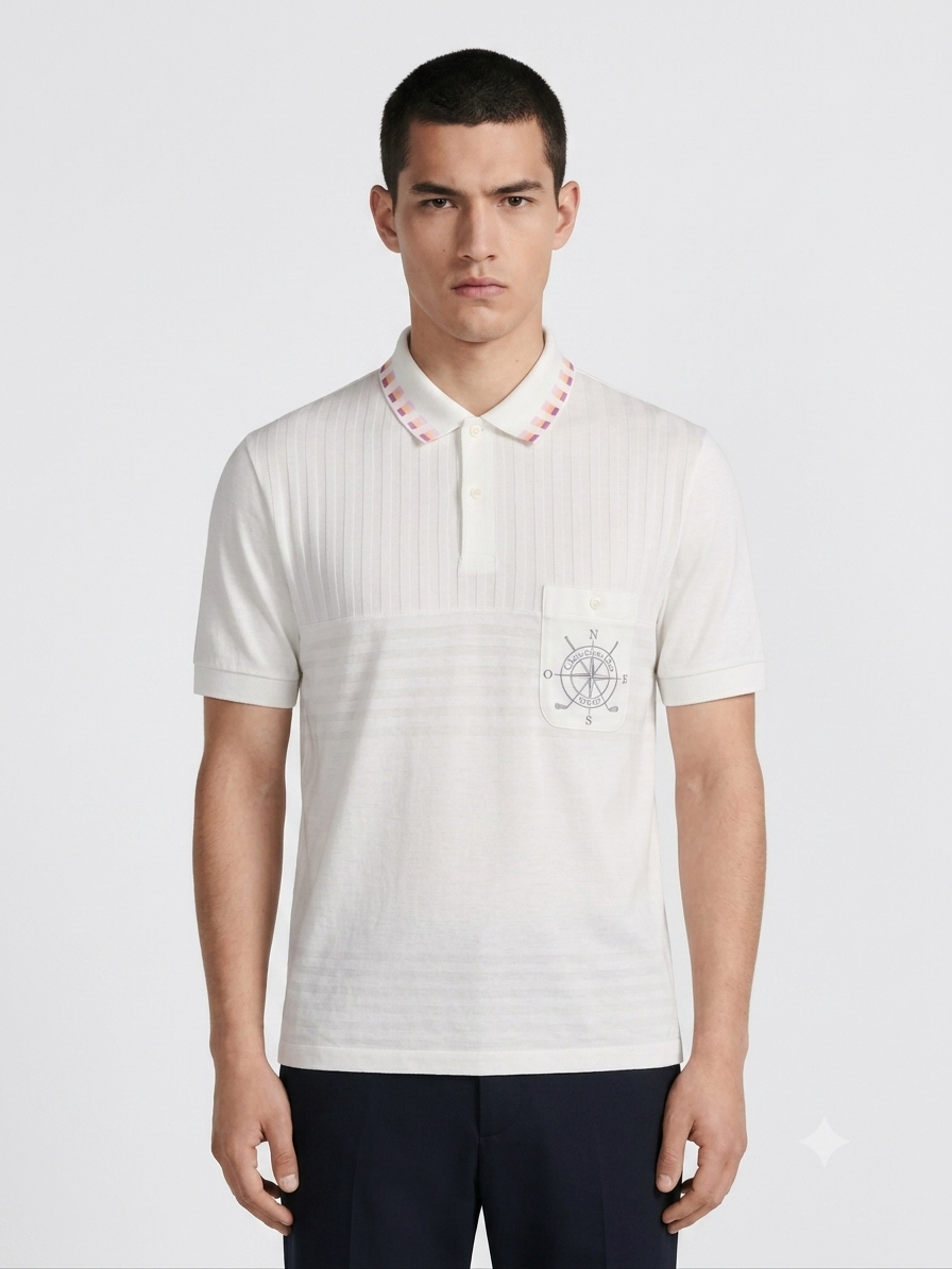 CHRISTIAN DIOR Pre-Owned Off White Polo T-Shirt Men’s