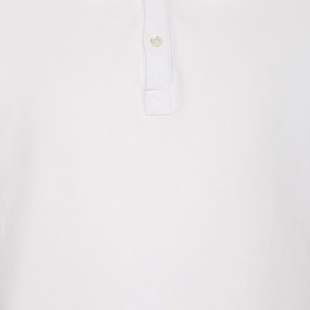 Moncler White Jersey Logo Patch Polo T-Shirt M