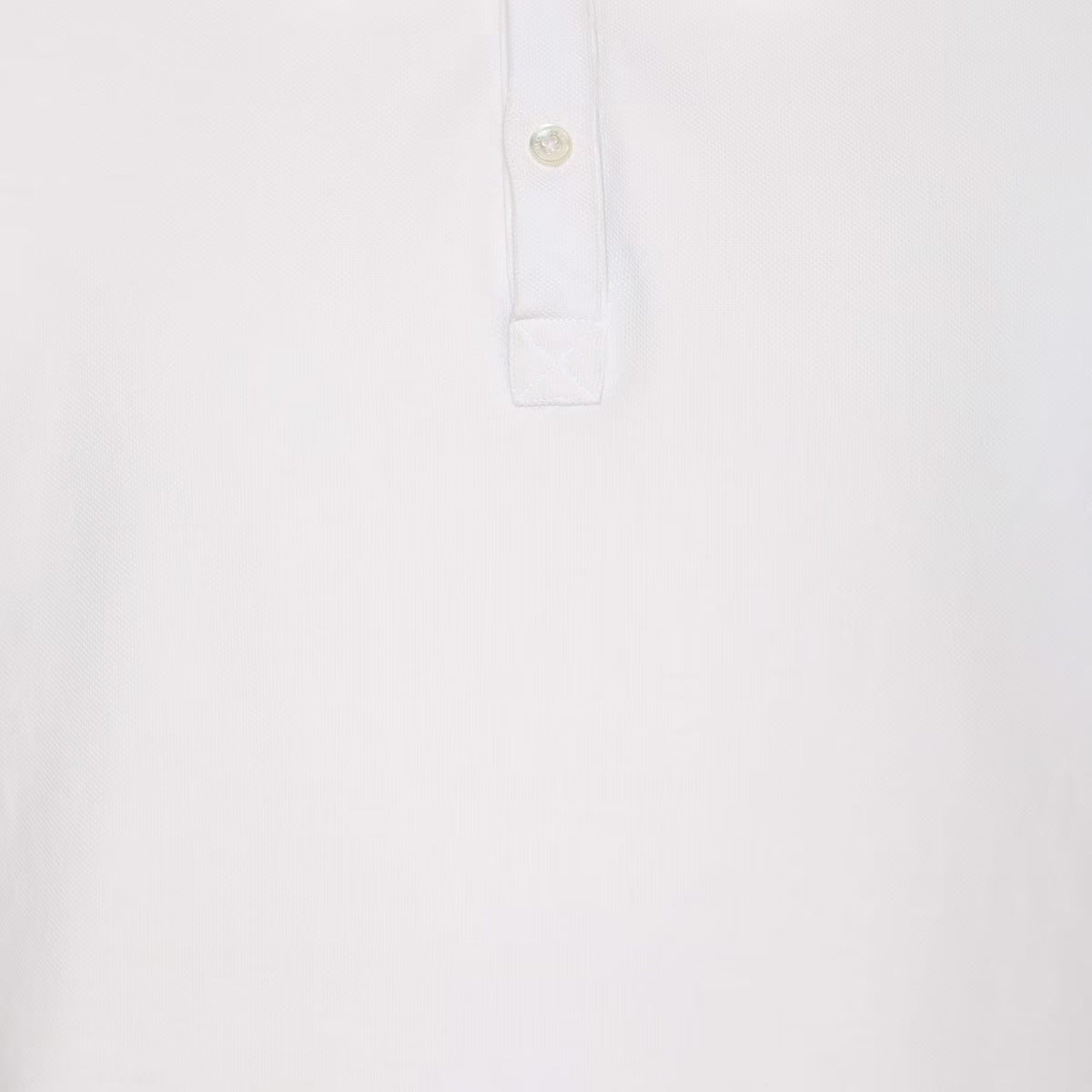 Moncler White Jersey Logo Patch Polo T-Shirt M