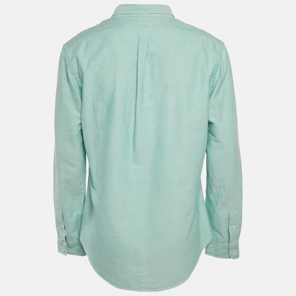 Polo Ralph Lauren Green Cotton Slim Fit Shirt L