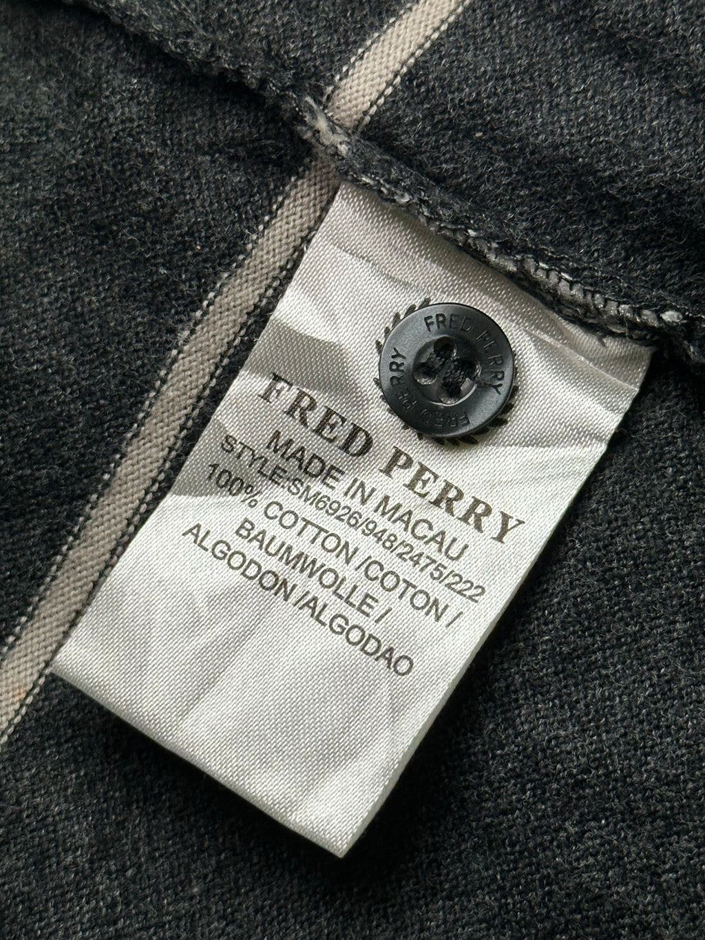 Fred Perry Men’s Long Sleeve Polo T-Shirt