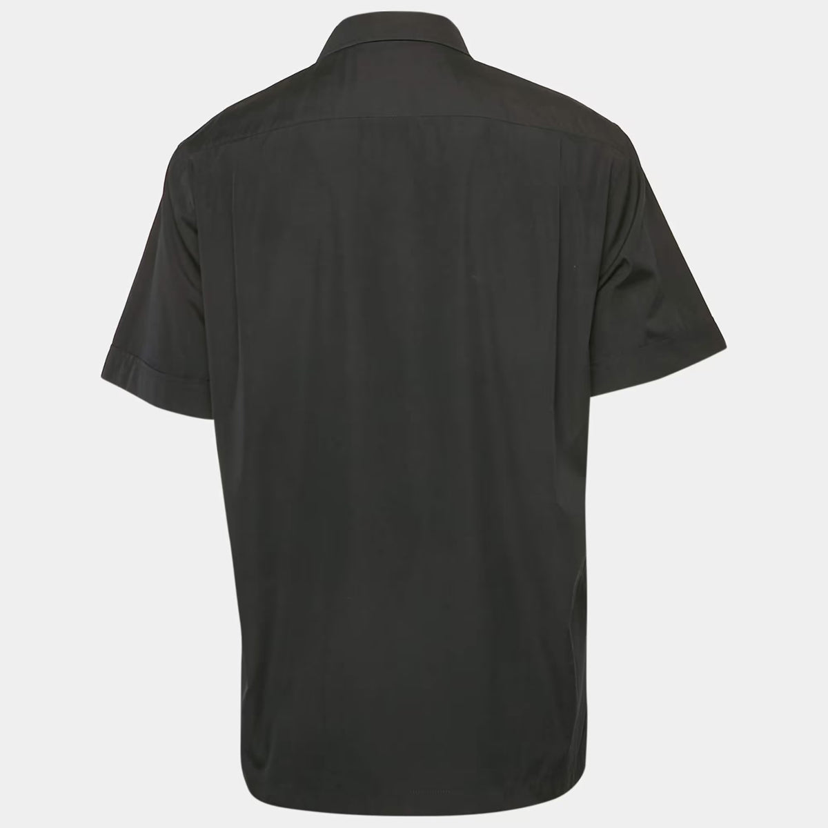 Dolce & Gabbana Black Cotton Short Sleeve Shirt M