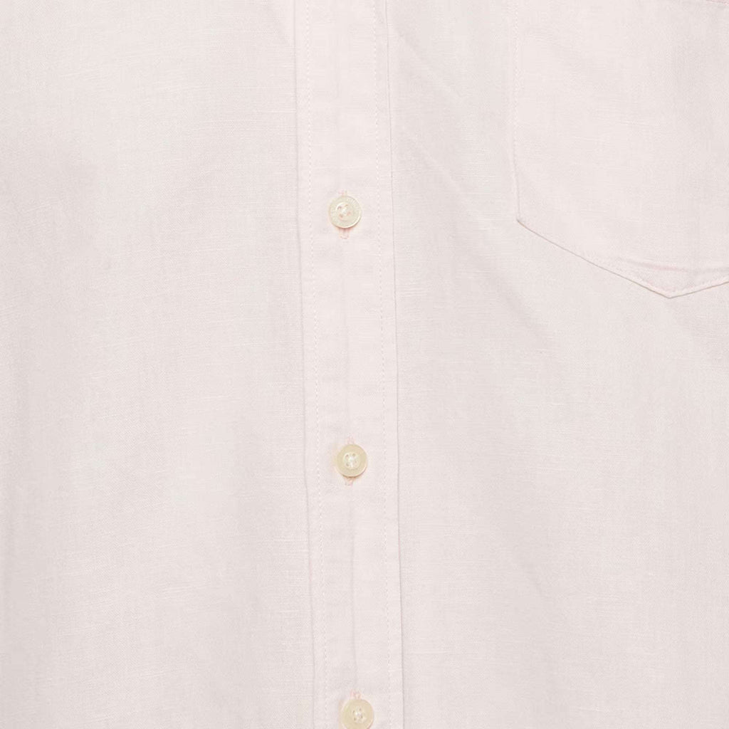 Burberry Pink Linen Long Sleeve Shirt XL