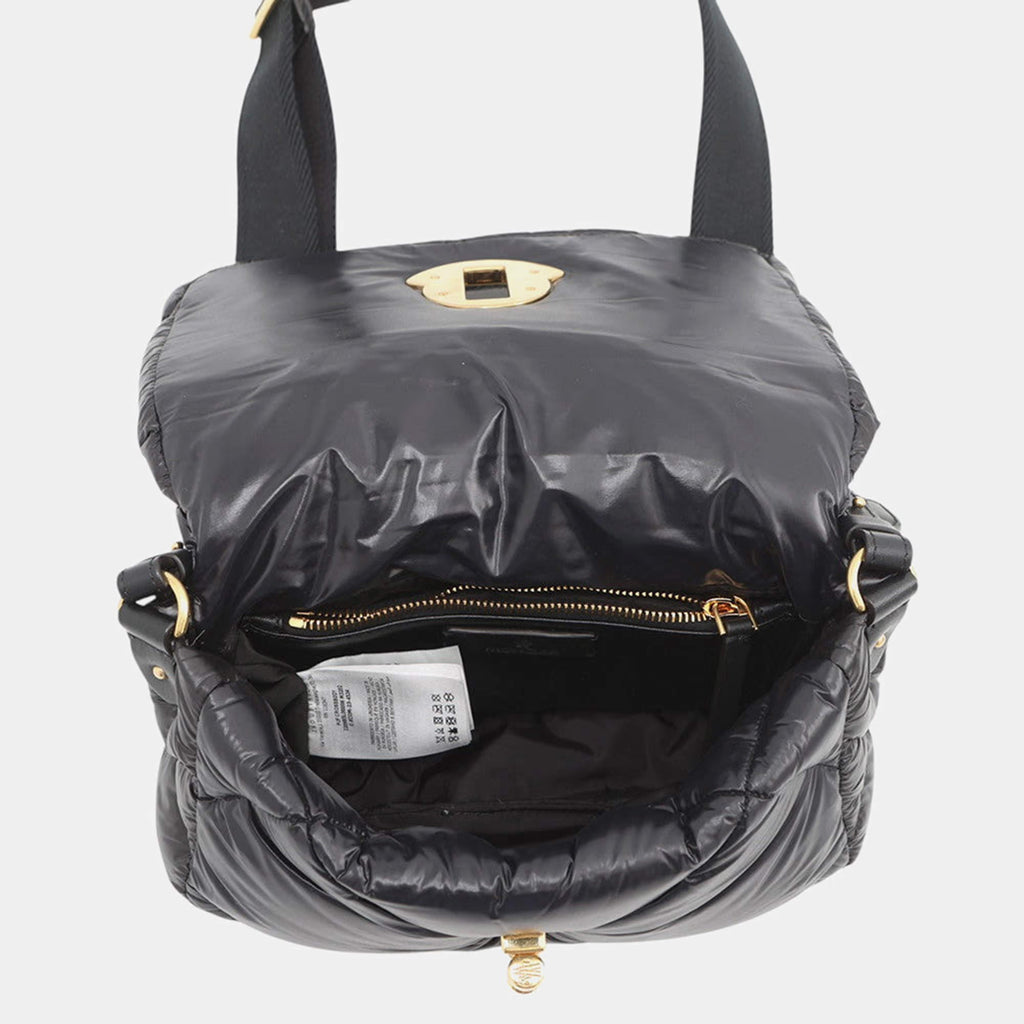 Moncler Puff Small Black Nylon Shoulder Bag