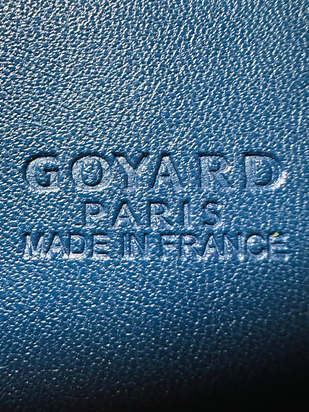 GOYARD pre-owned Senat Clutch Navy Blue Goyardine Pre Loved Unisex