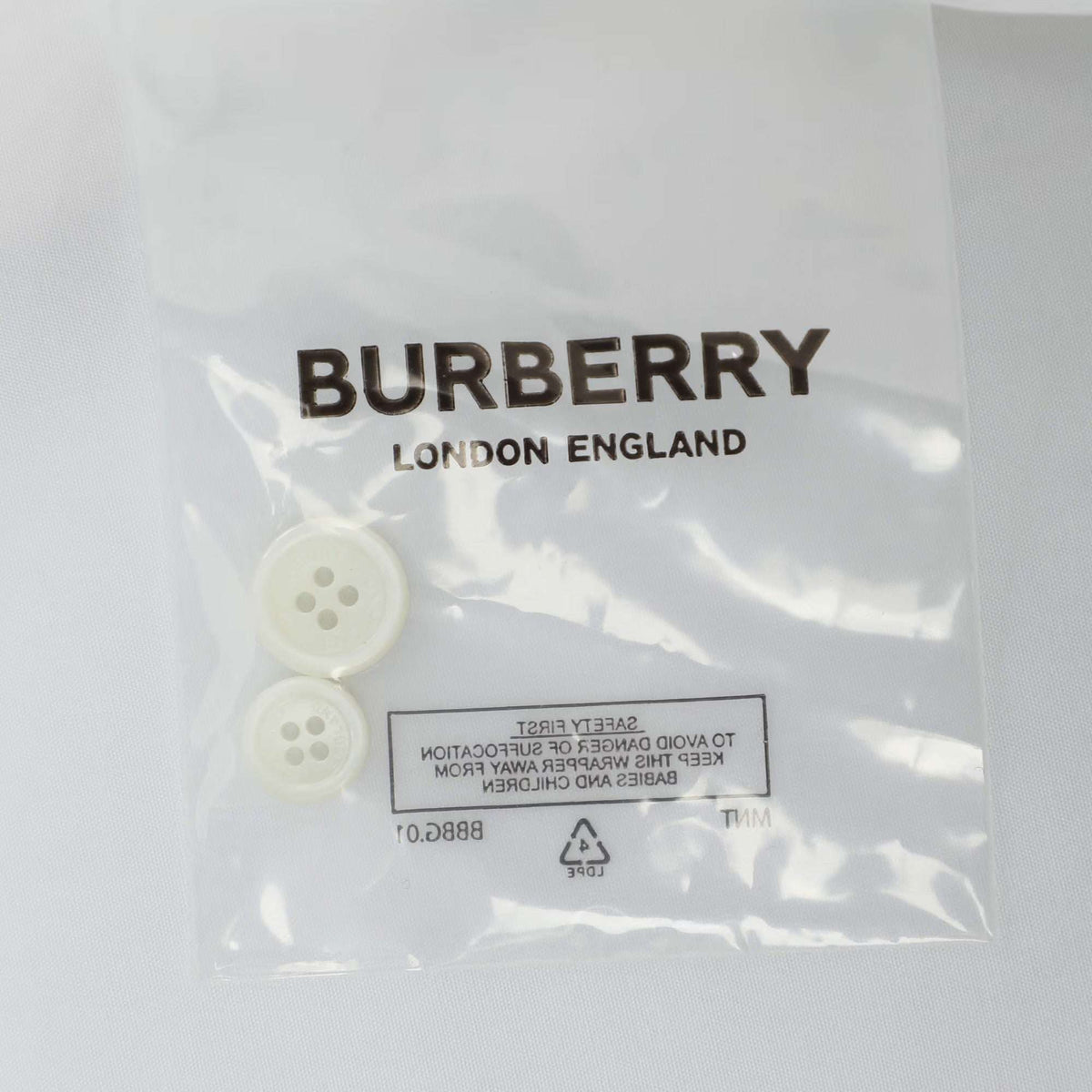 Burberry White Stretch Cotton Long Sleeve Shirt S