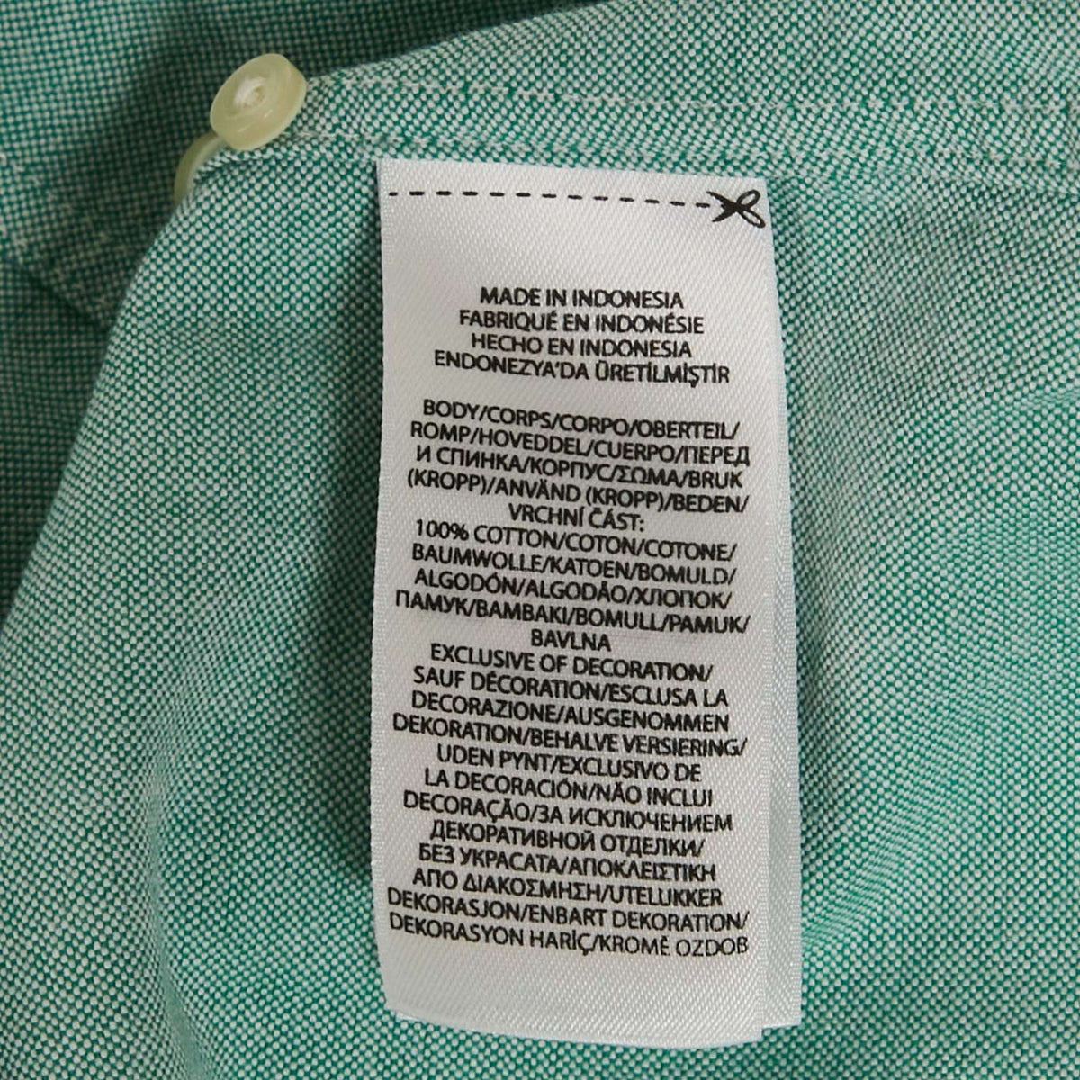 Polo Ralph Lauren Green Cotton Slim Fit Shirt L