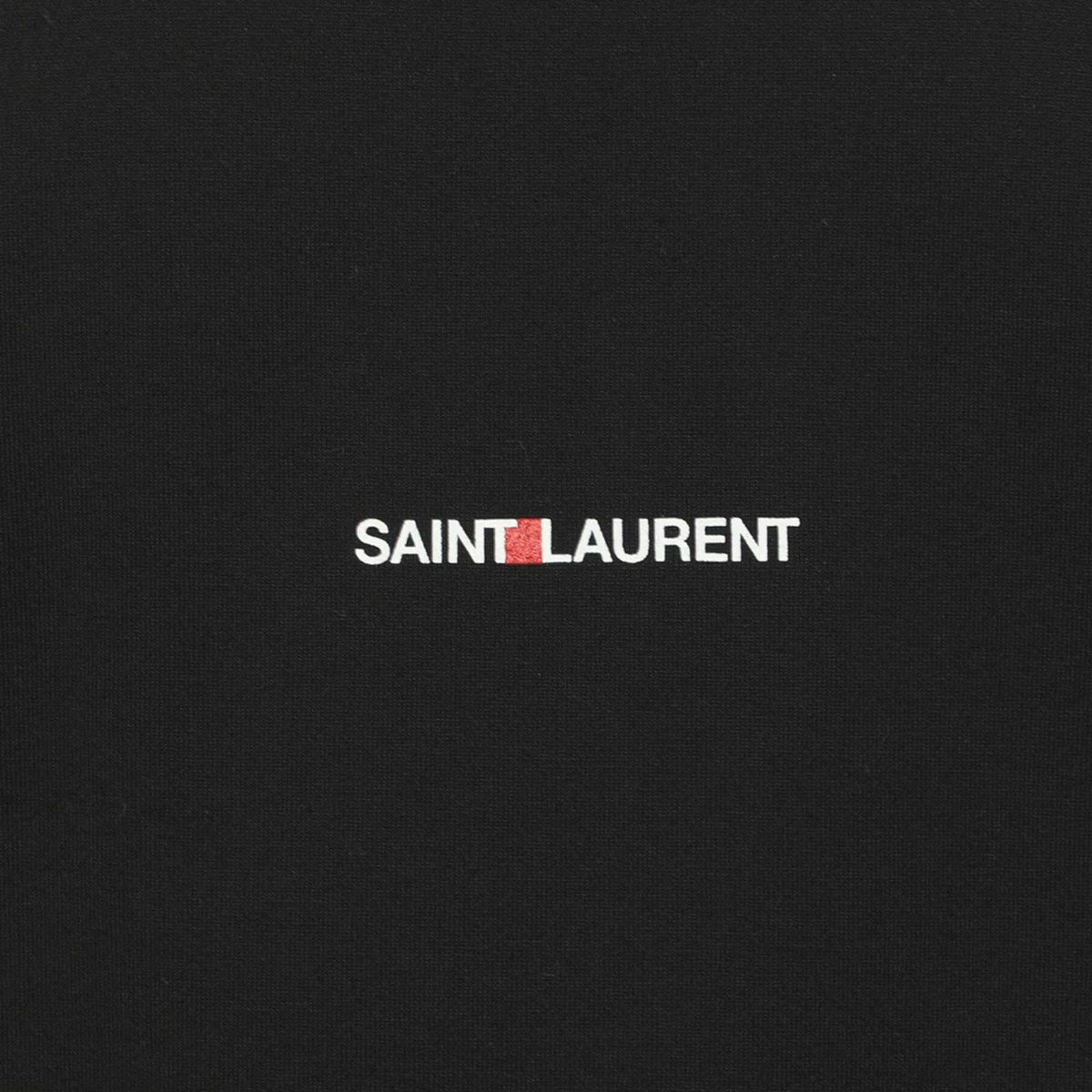 Saint Laurent Paris Black Cotton Logo T-Shirt S