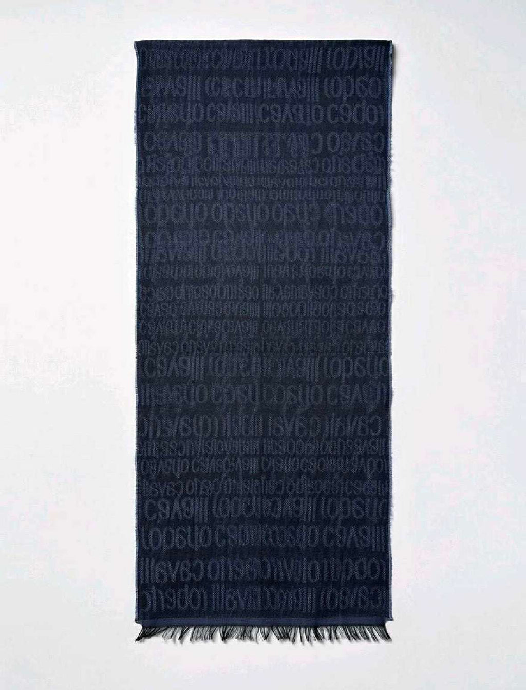 Roberto Cavalli Monogram Woolen Scarf Unisex