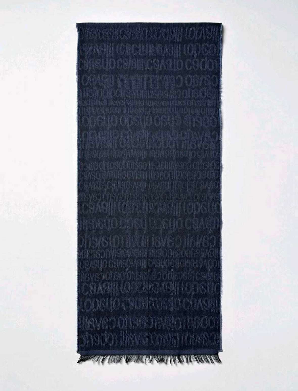 Roberto Cavalli Monogram Woolen Scarf Unisex