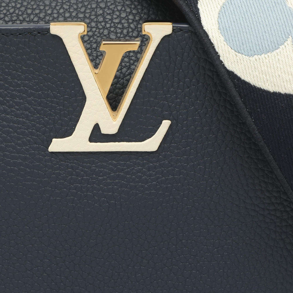 Louis Vuitton Capucines PM Navy Blue Taurillon Leather Bag