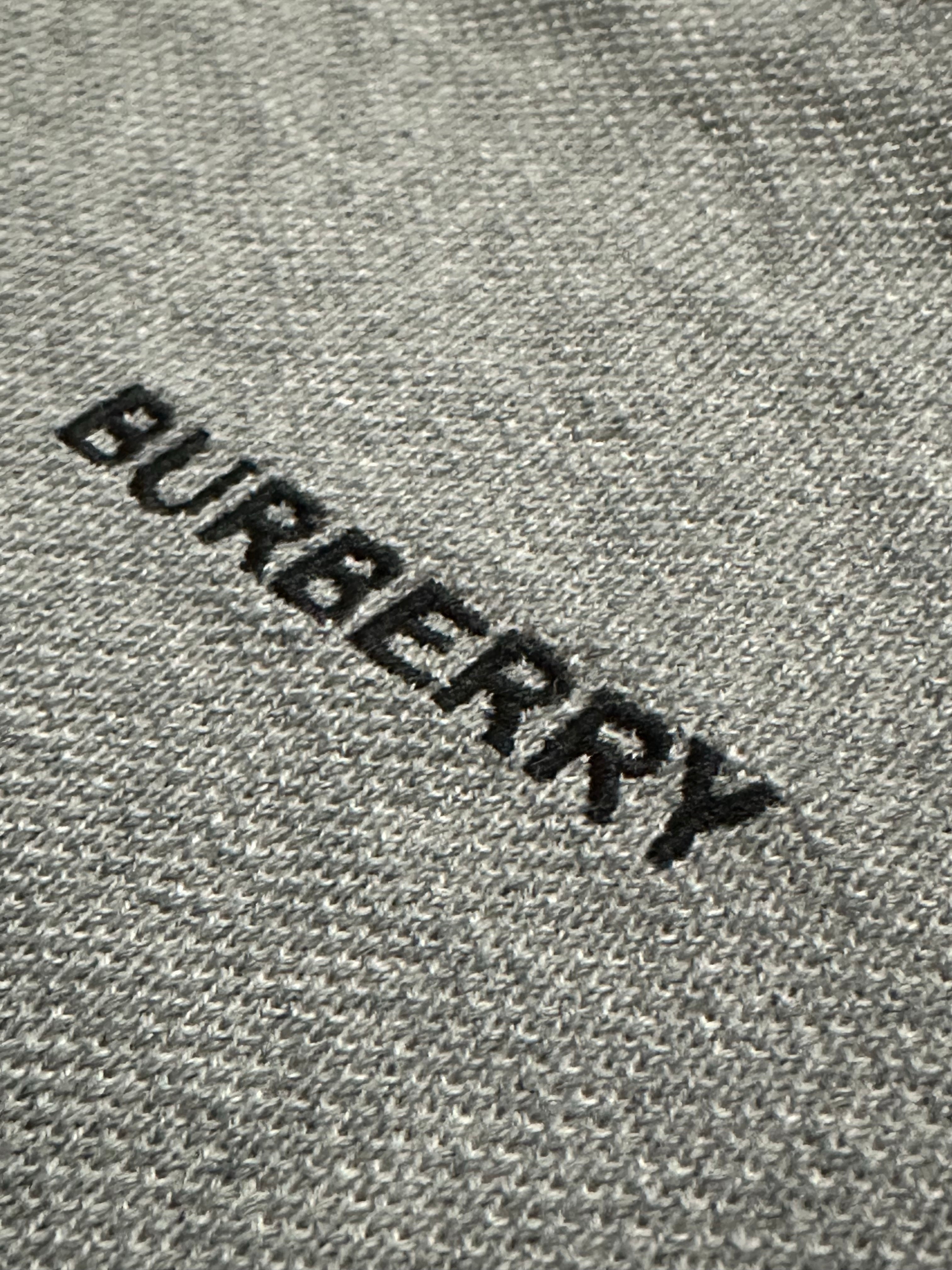 Burberry Embroidered Men's Grey Polo T-Shirt
