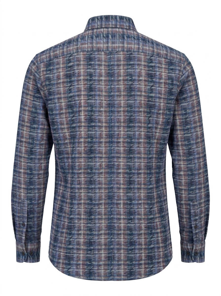 MISSONI pre-owned Men's Multi-Tone Geometric Pattern Long-Sleeve Shirt Size XL