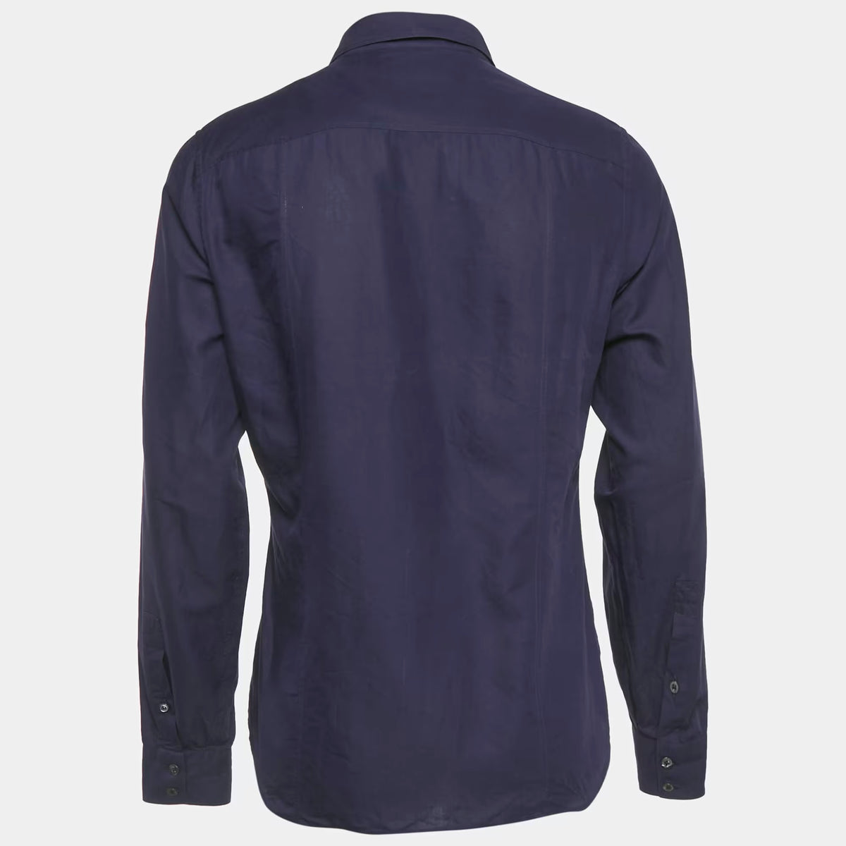 Gucci Blue Cotton Skinny Shirt XL