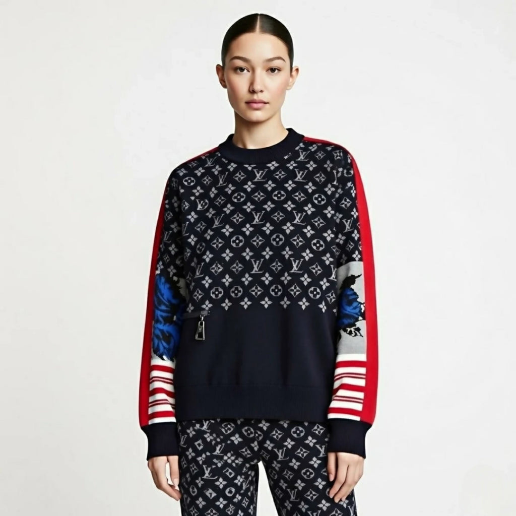 LOUIS VUITTON Pre-Owned Monogram Pullover For Women's!