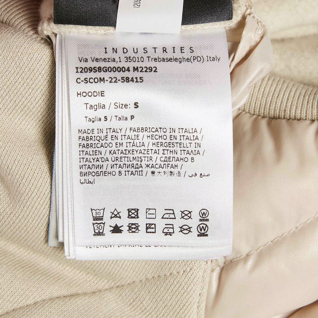 Moncler x Adidas Grey Cotton and Puffer Trim Hoodie S
