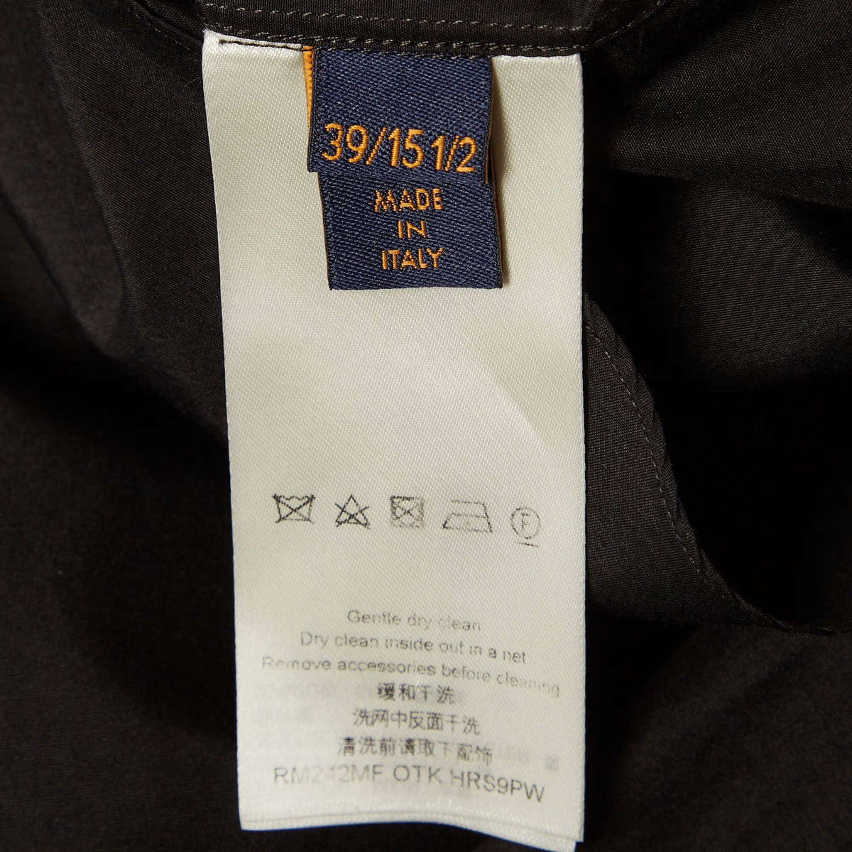 Louis Vuitton Black Logo Sequin Embroidered Poplin Long Sleeve Shirt M