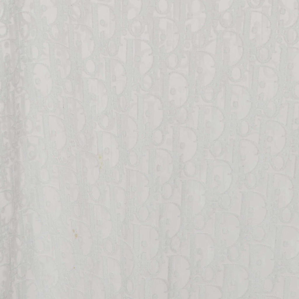 Dior White Oblique Knit Sheer T-Shirt XS