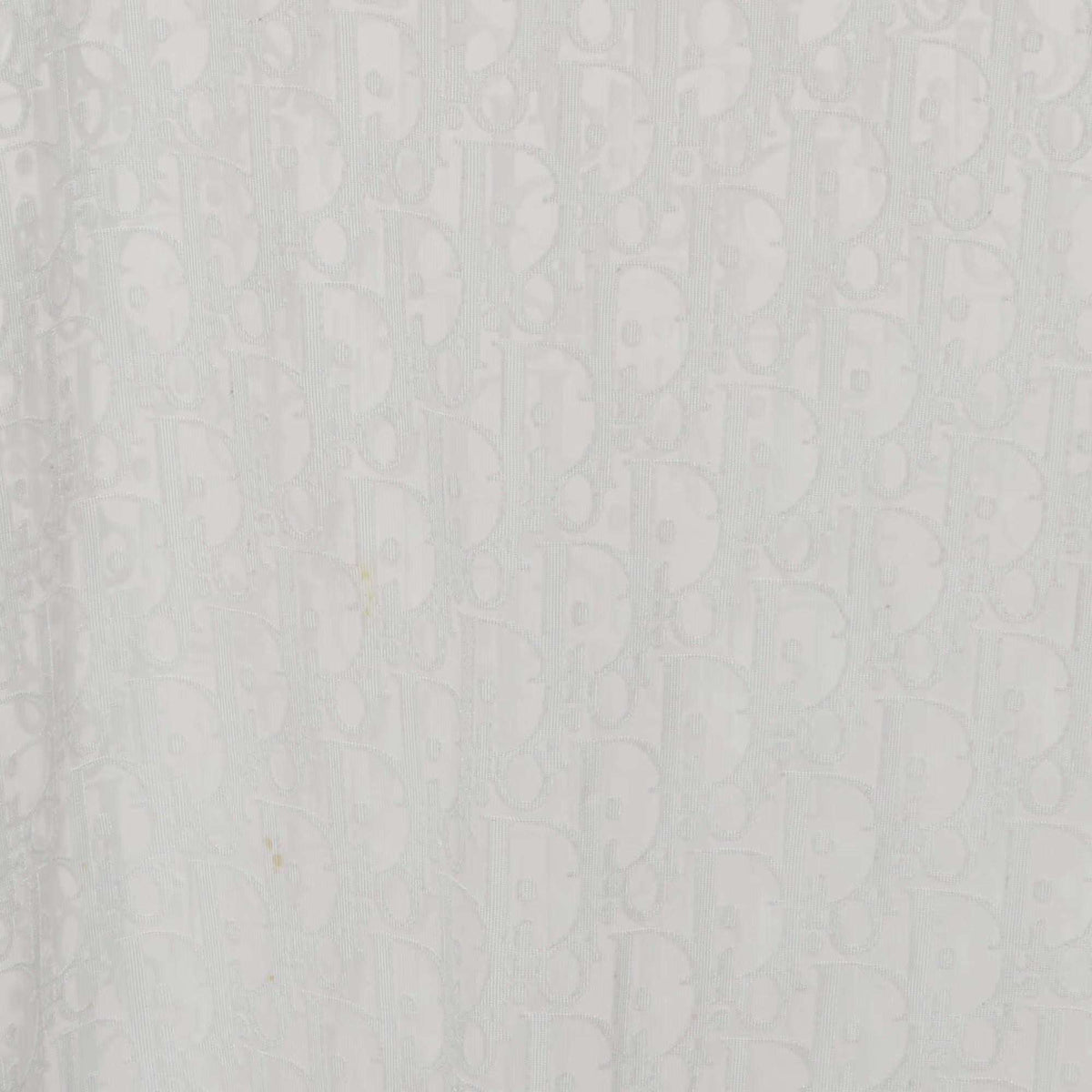 Dior White Oblique Knit Sheer T-Shirt XS