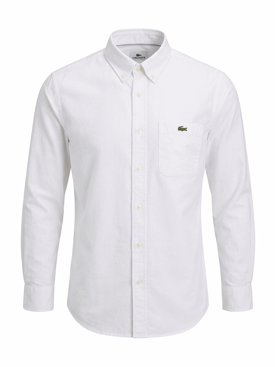 Lacoste White Button-Down
Shirt Men’s Size M