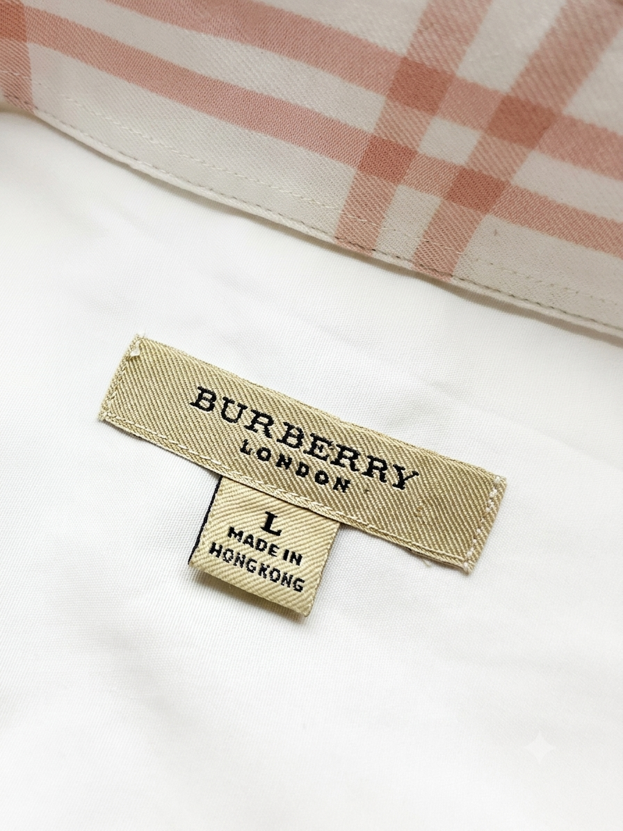 Burberry Men's Short Sleeve White Shirt