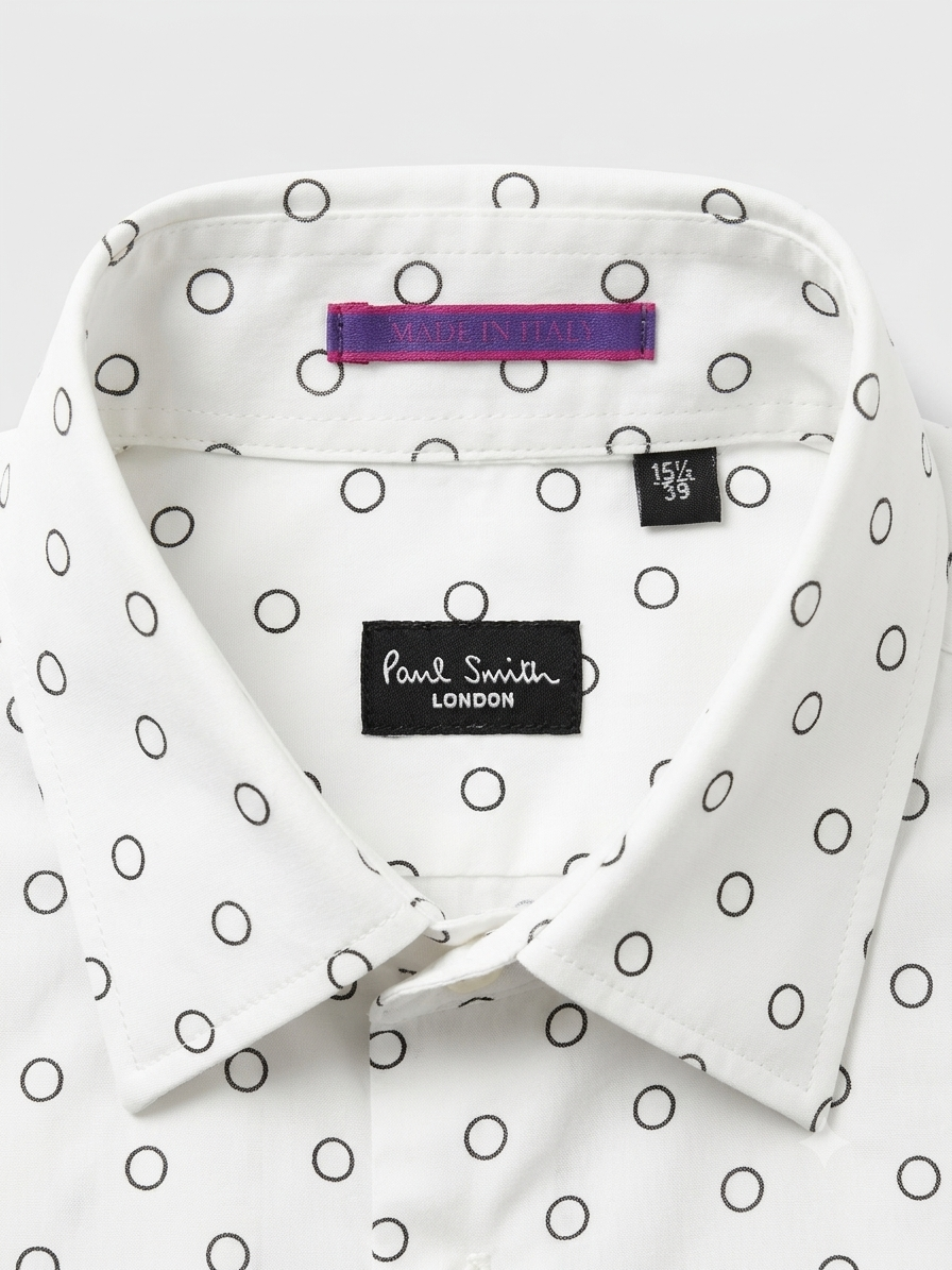 Paul Smith White Circle
Print Men’s Shirt