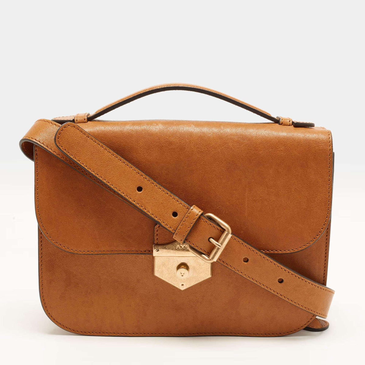 Alexander McQueen Wicca Tan Leather Shoulder Bag