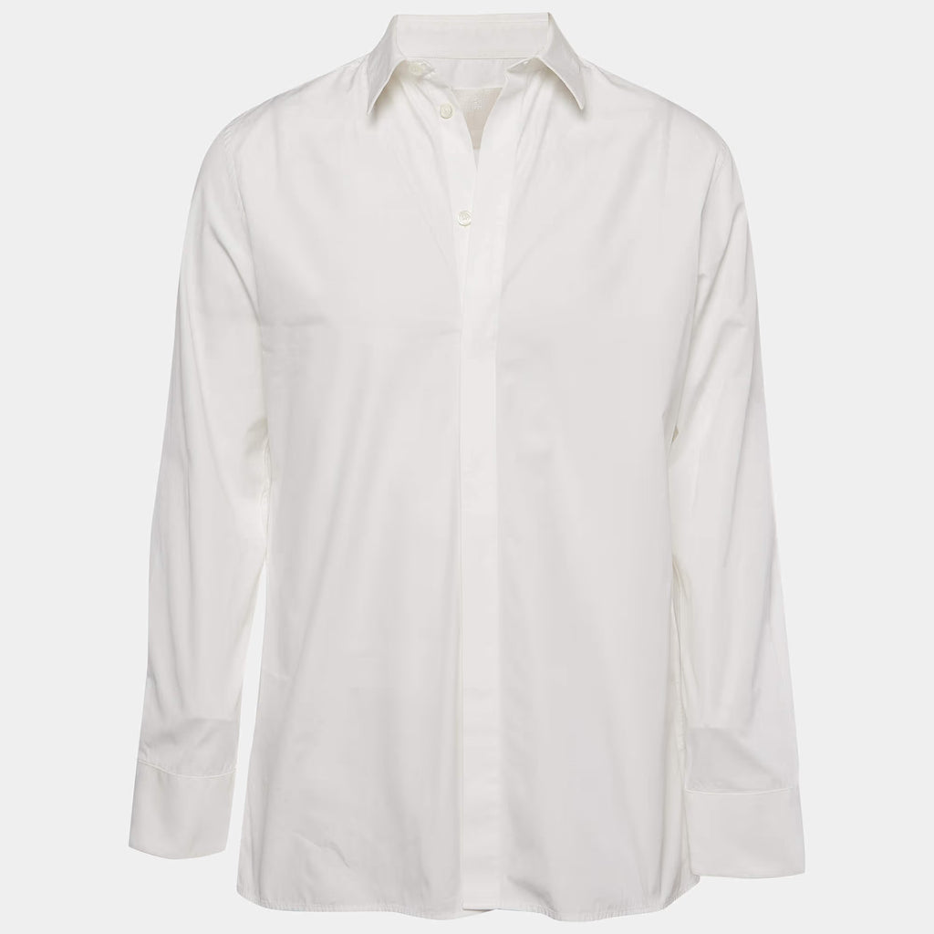 Givenchy White Cotton Long Sleeve Shirt XXL