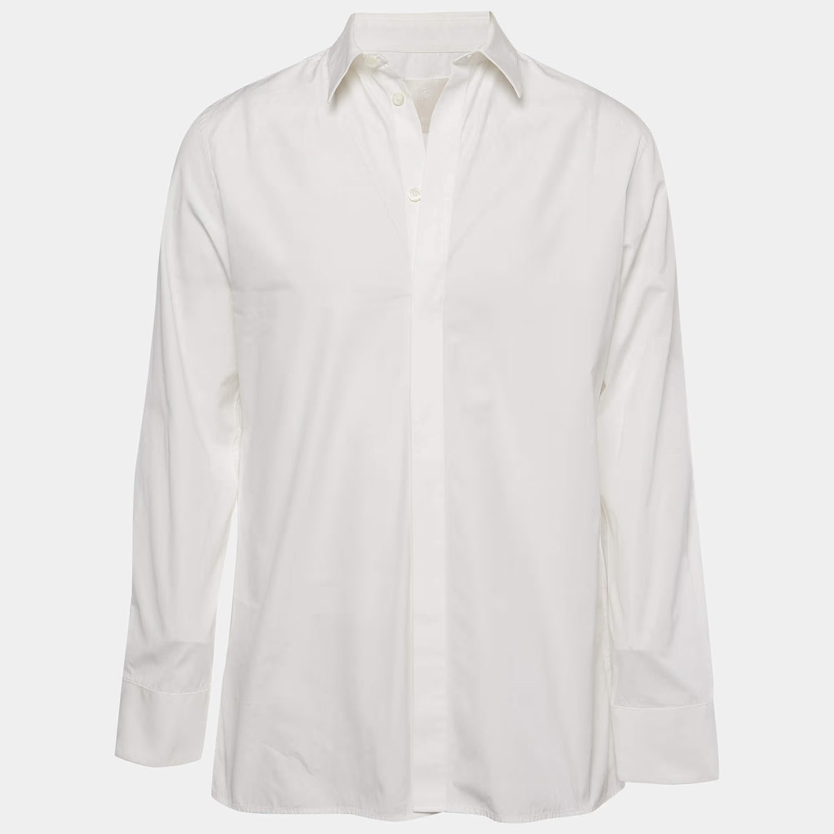 Givenchy White Cotton Long Sleeve Shirt XXL