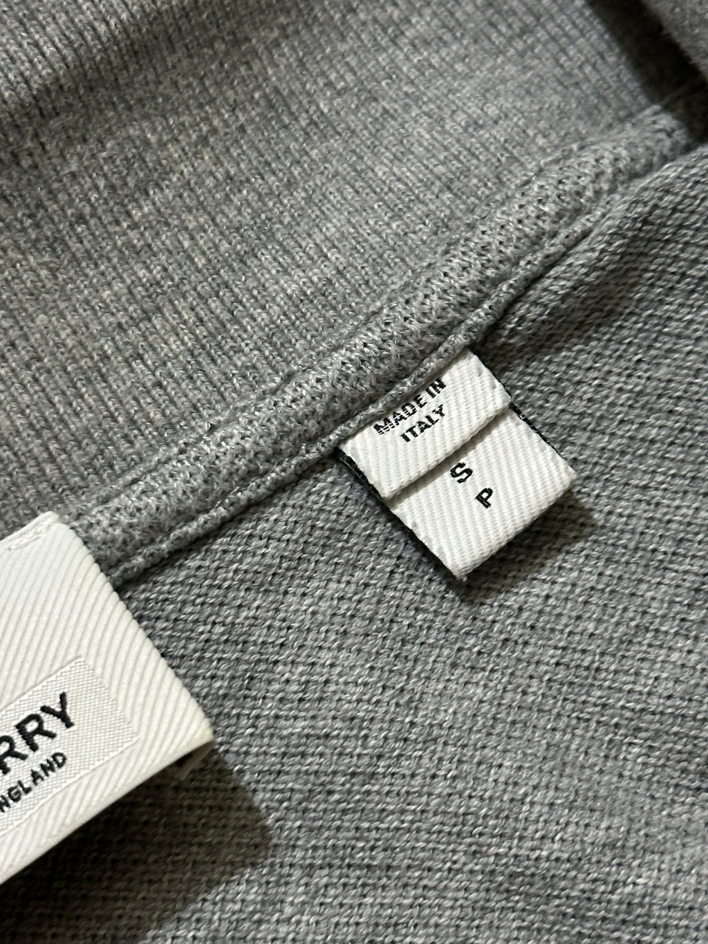 Burberry Embroidered Men's Grey Polo T-Shirt