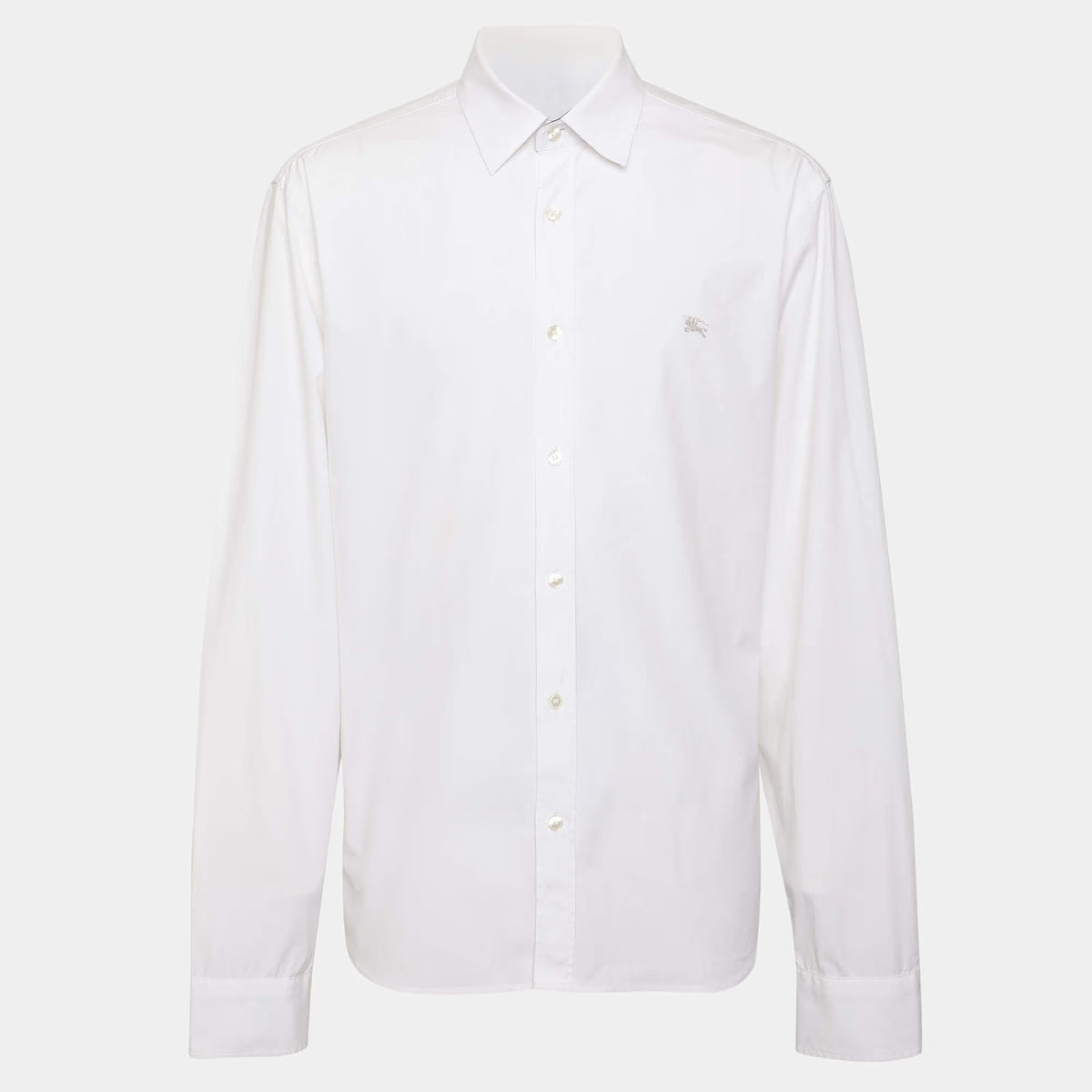 Burberry Brit White Nova Check Detail Stretch Cotton Shirt XL