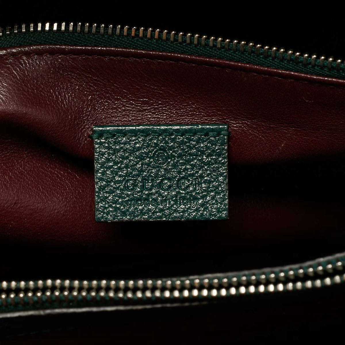 Gucci Zumi Medium Green Leather Tote