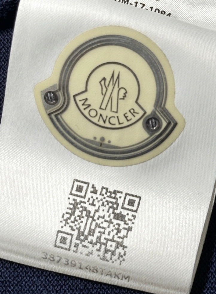 MONCLER Blue Logo Patch Men’s Size M