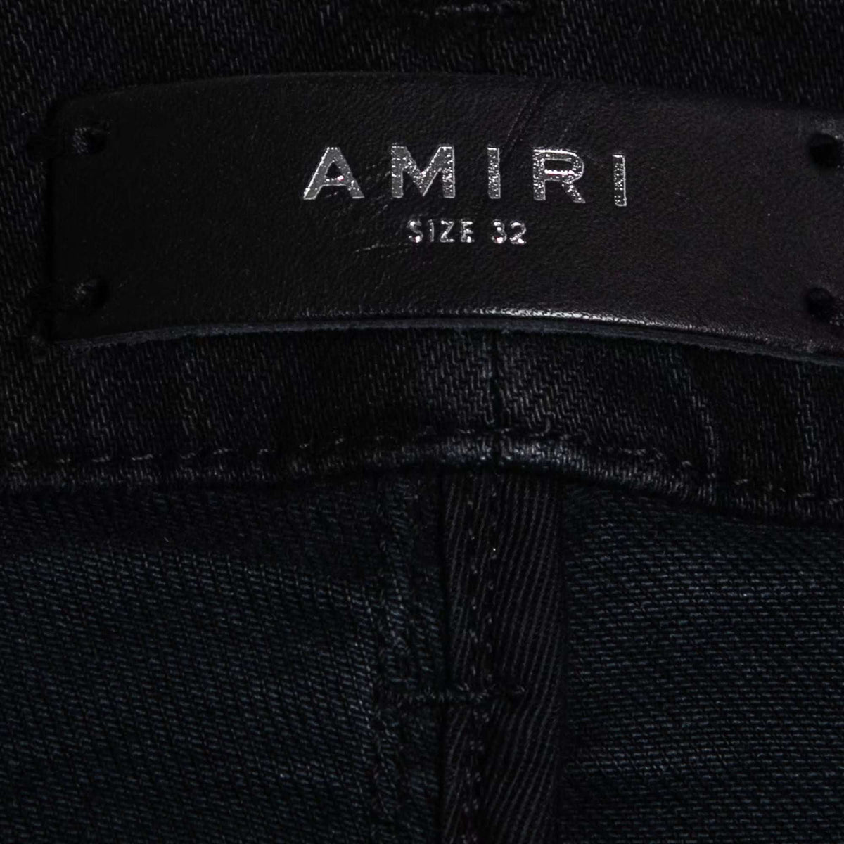 Amiri Black Distressed Denim Panelled Skinny Jeans M Waist 32"