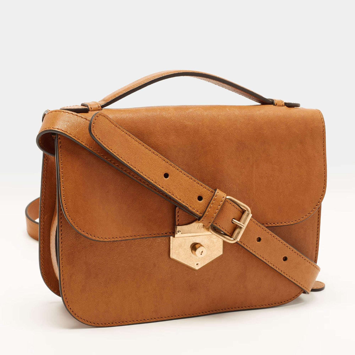 Alexander McQueen Wicca Tan Leather Shoulder Bag