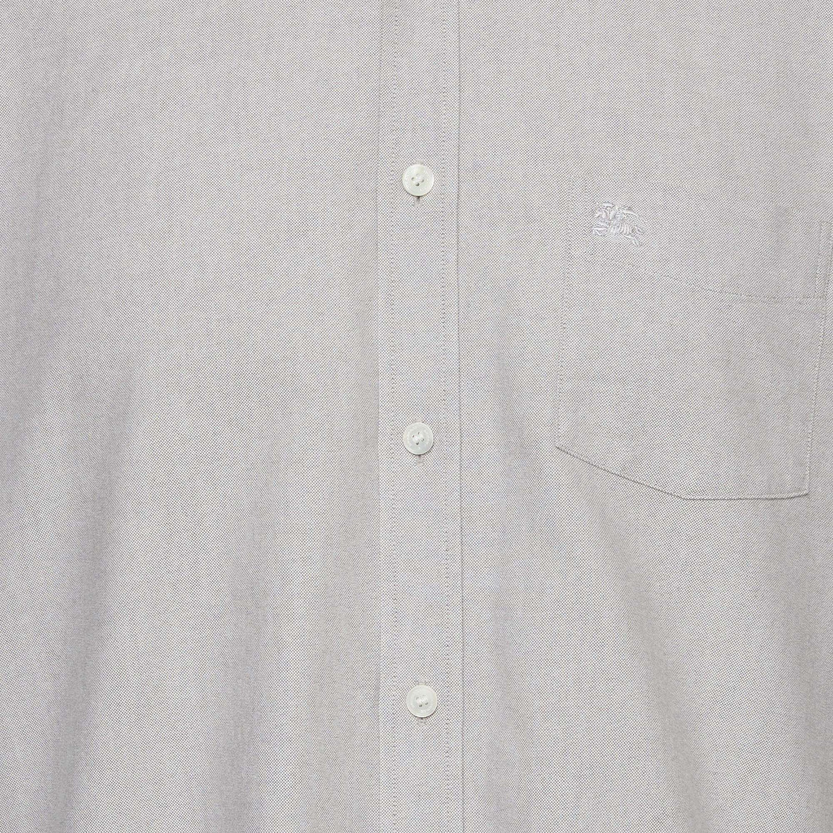 Burberry Grey Cotton Button Down Shirt XL