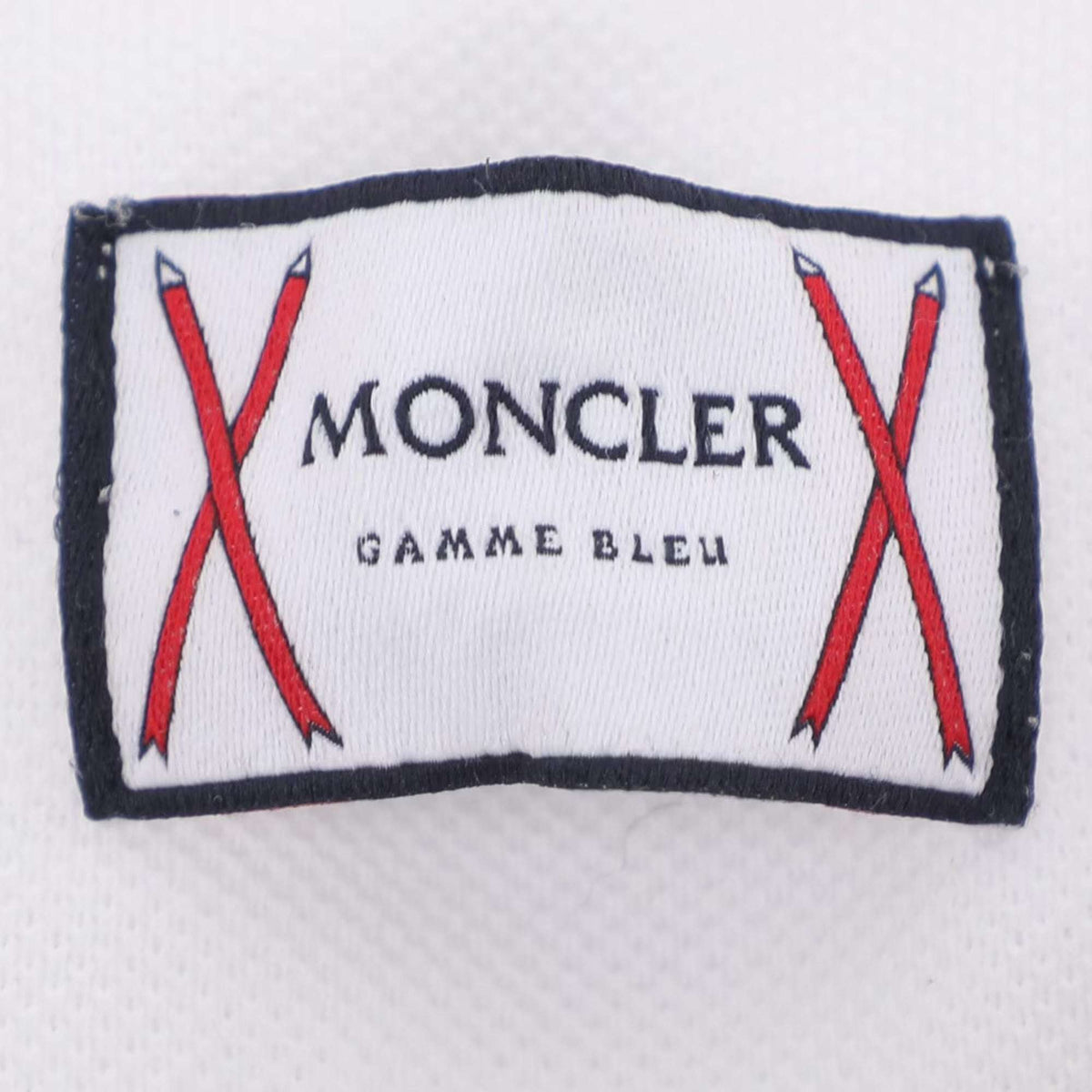 Moncler White Jersey Logo Patch Polo T-Shirt M