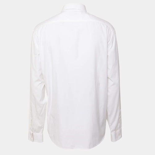 Burberry Brit White Nova Check Detail Stretch Cotton Shirt XL