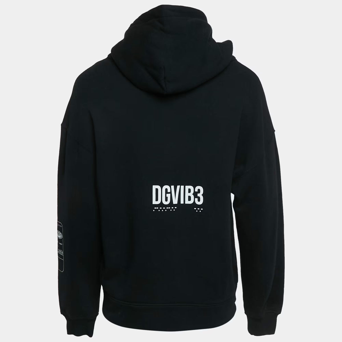 Dolce & Gabbana Black DGVIBE3 Print Cotton Knit Hoodie XS