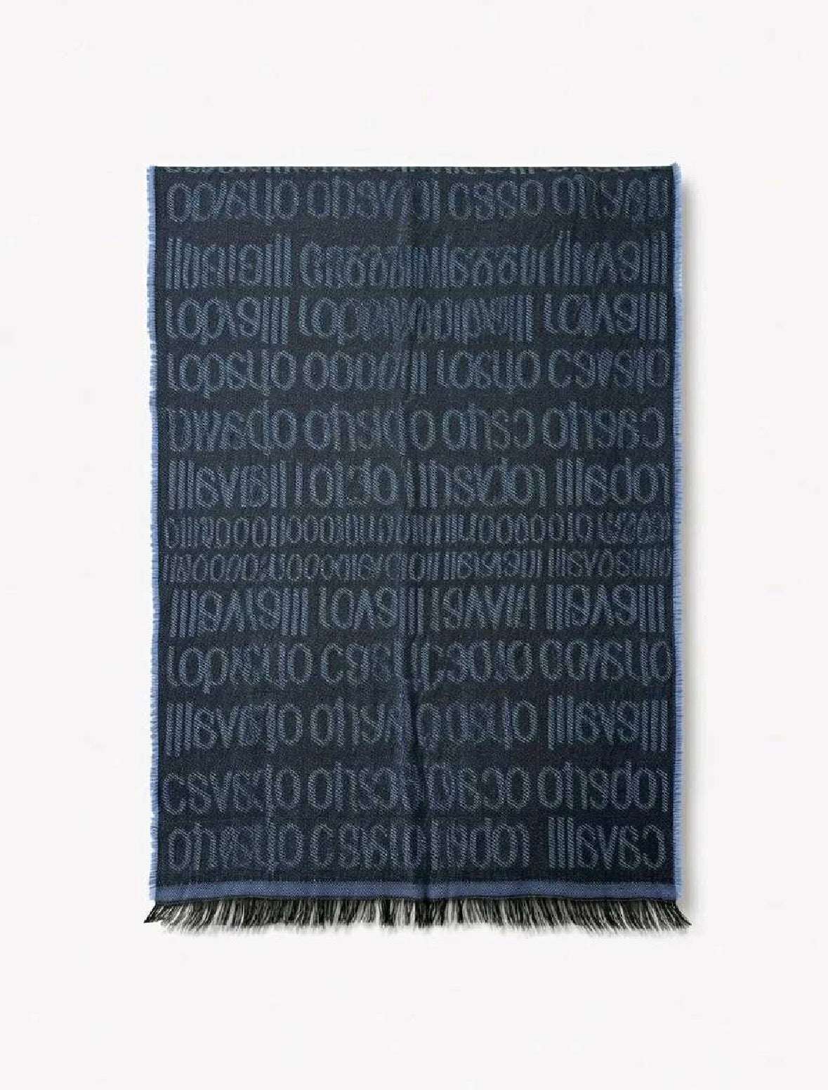 Roberto Cavalli Monogram Woolen Scarf Unisex
