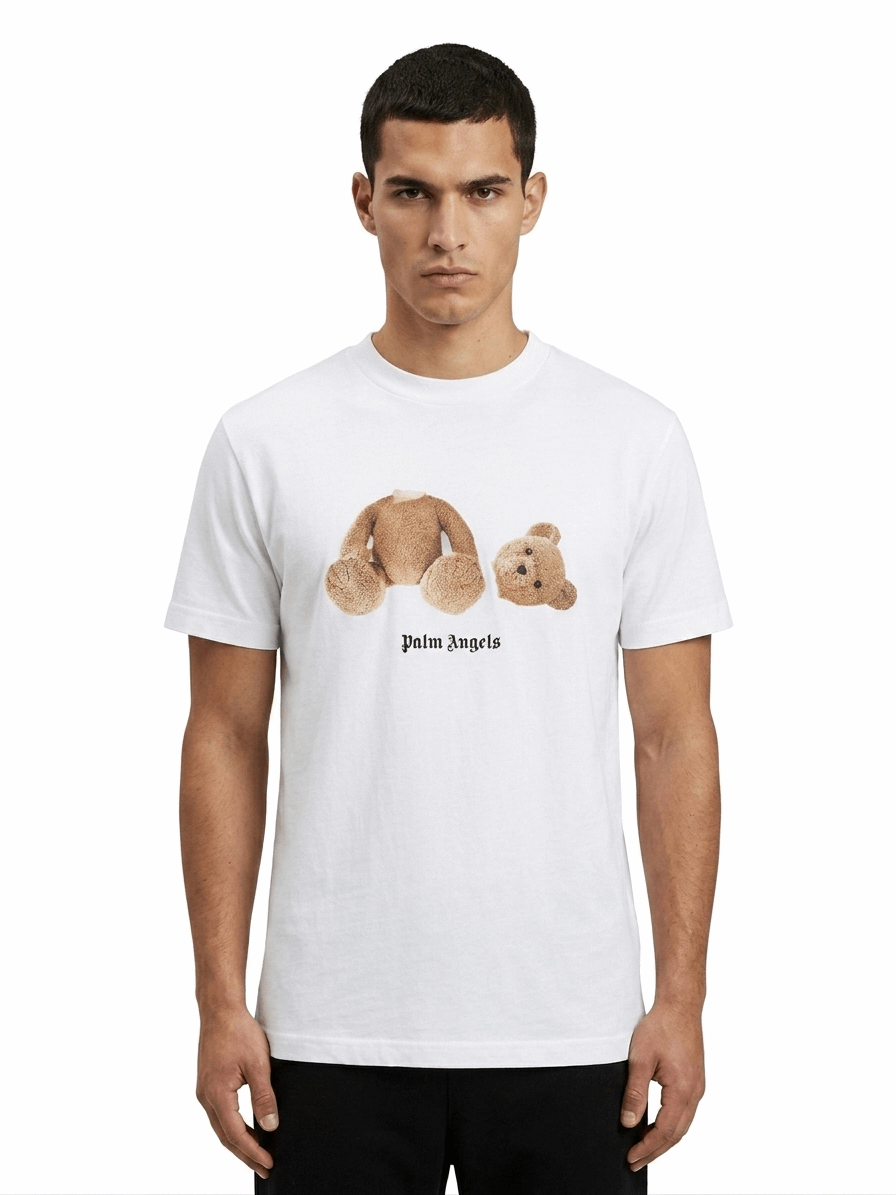 Palm Angels Broken Bear Cotton Tees Men’s Size M