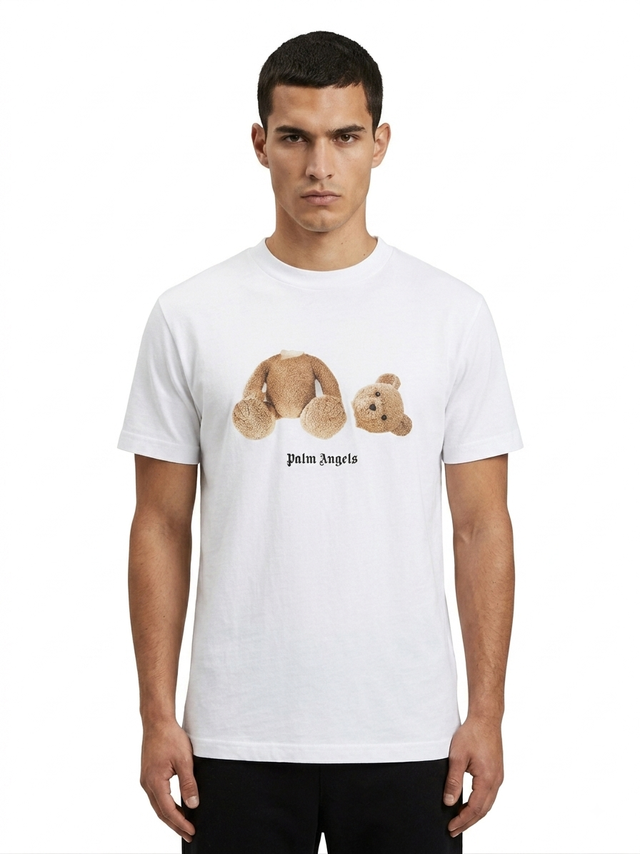Palm Angels Broken Bear Cotton Tees Men’s