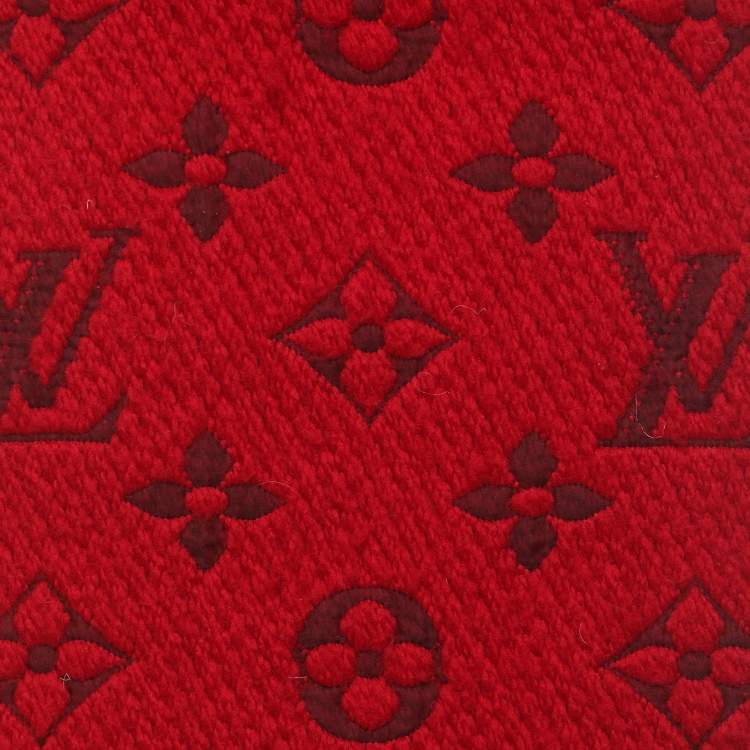 Louis Vuitton Monogram Scarf Ruby/Red Unisex
