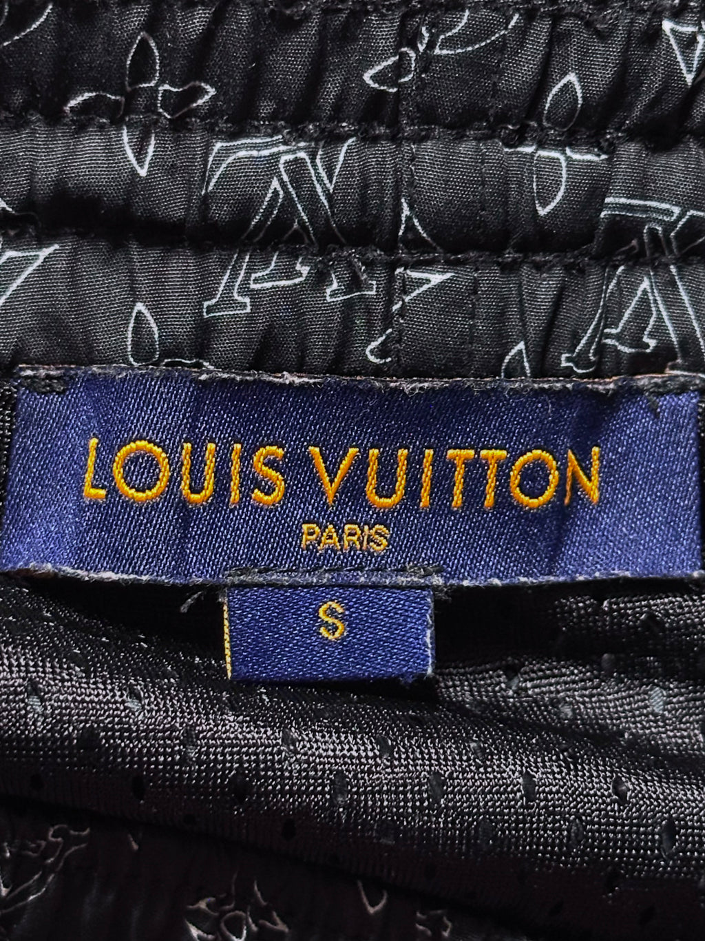 Louis Vuitton All-Over Monogram Printed Swim Shorts - Black Pre-Owned