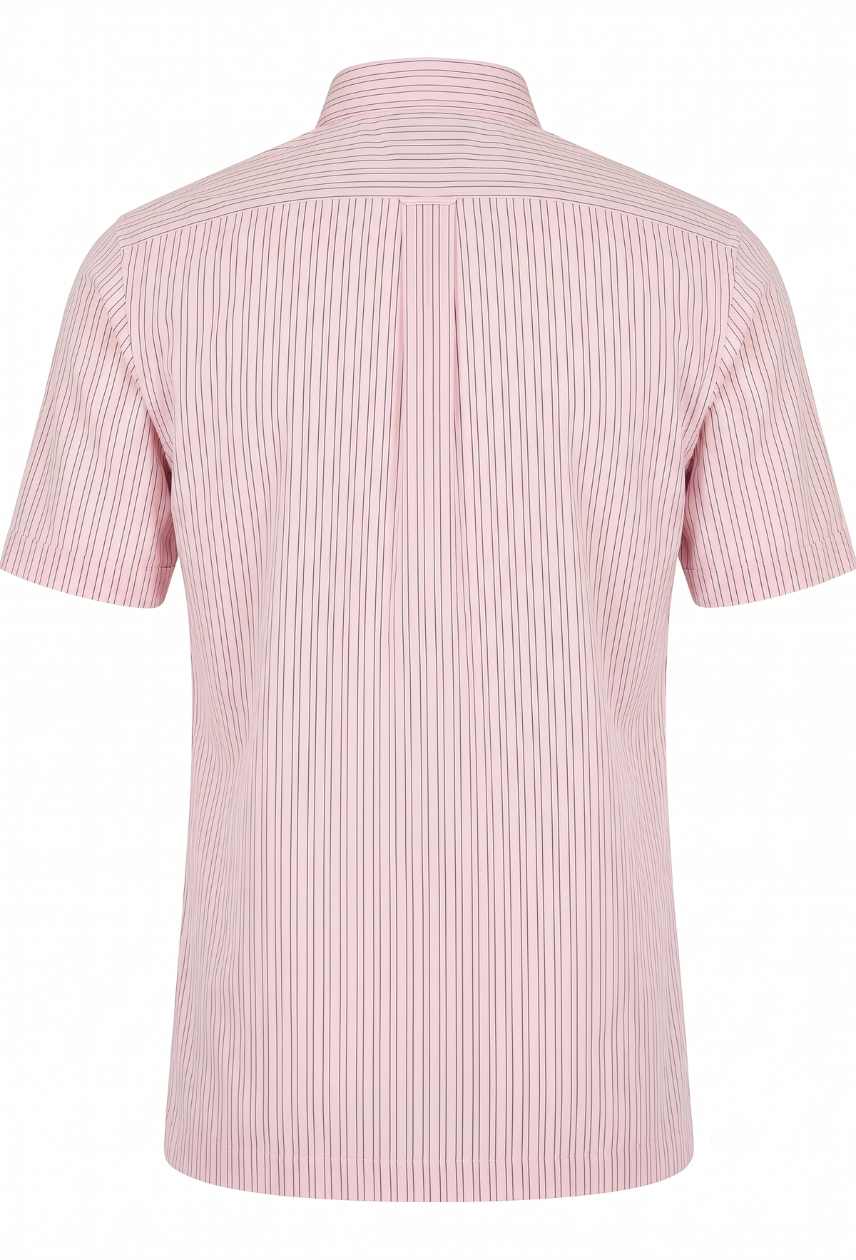 Paul Smith London Striped Short-Sleeve Cotton Shirt - Light Pink / Burgundy (Made in Italy) Pre-Owned